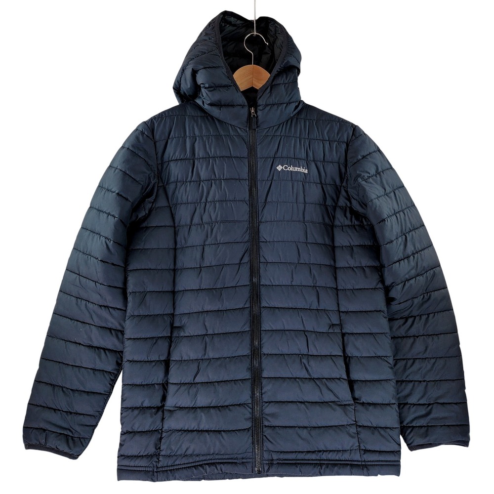 Columbia Omni-Heat Jacket Boys XL 18/20 Blue Hooded Insulated Lightweight